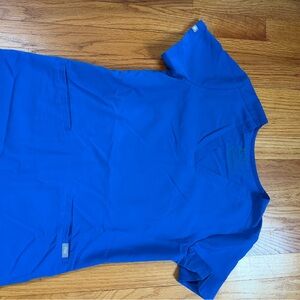 Figs Royal Blue Scrub Top